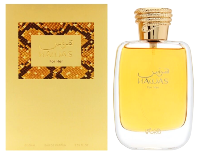 香水(女性用) Hawas for her Rasasi 100ml RASASI HAWAS FOR HER EAU DE PARFUM SPRAY FOR WOMEN 3.33 Oz / 100