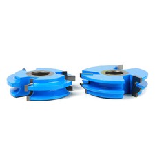 Amana Tool SC441 2-PC Eased Edge 3 D x 1/4 R x 1/2 & 3/4 Bore Shaper Cutter Set