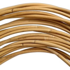 Korbrohr - Halbglanz Rohr, Rattan ungesch&auml;lt, &Oslash; 6-8mm, Verkaufseinheit 10 Meter