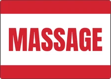 MASSAGE PARLOR SPA HEALTH - PERSONAL CARE WINDOW | Adhesive Vinyl Sign Decal