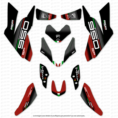 AUTOCOLLANT BOUCHON RÉSINE Compatible DUCATI Hypermotard 950 Rve Pour