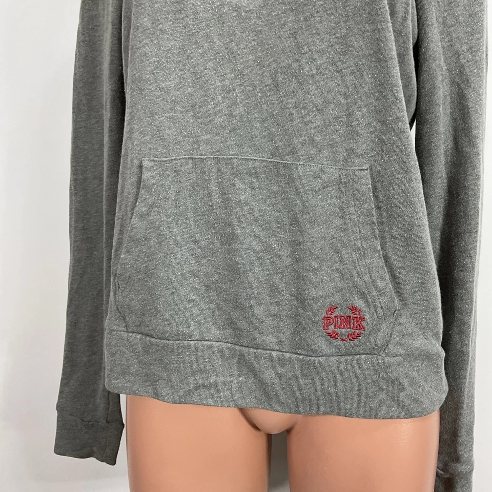 Victoria’s Secret PINK Oklahoma Sooners Sweatshirt 1/4 Zip Pullover Womens Small - Image 4 of 4