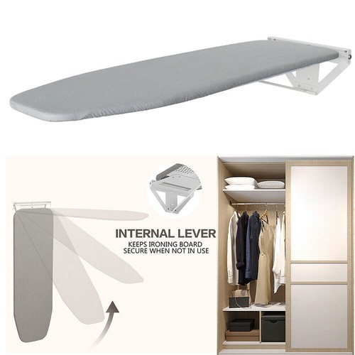 39"x12" Folding Compact Ironing Board Wall Mounted Ironing Station Space Saver