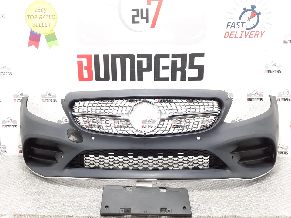 MERCEDES BENZ C CLASS W205 FACELIFT 2019-2022 AMG FRONT BUMPER COMPLETE