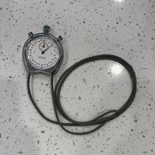 Vintage Westclox The Official 1/10 Second Stop Watch Swiss Chrome