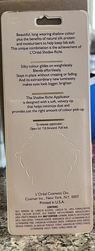 L'Oreal Vintage Shadow Riche LE GRAPHIQUE Eye Shadow Trio NOS - Image 3 of 4