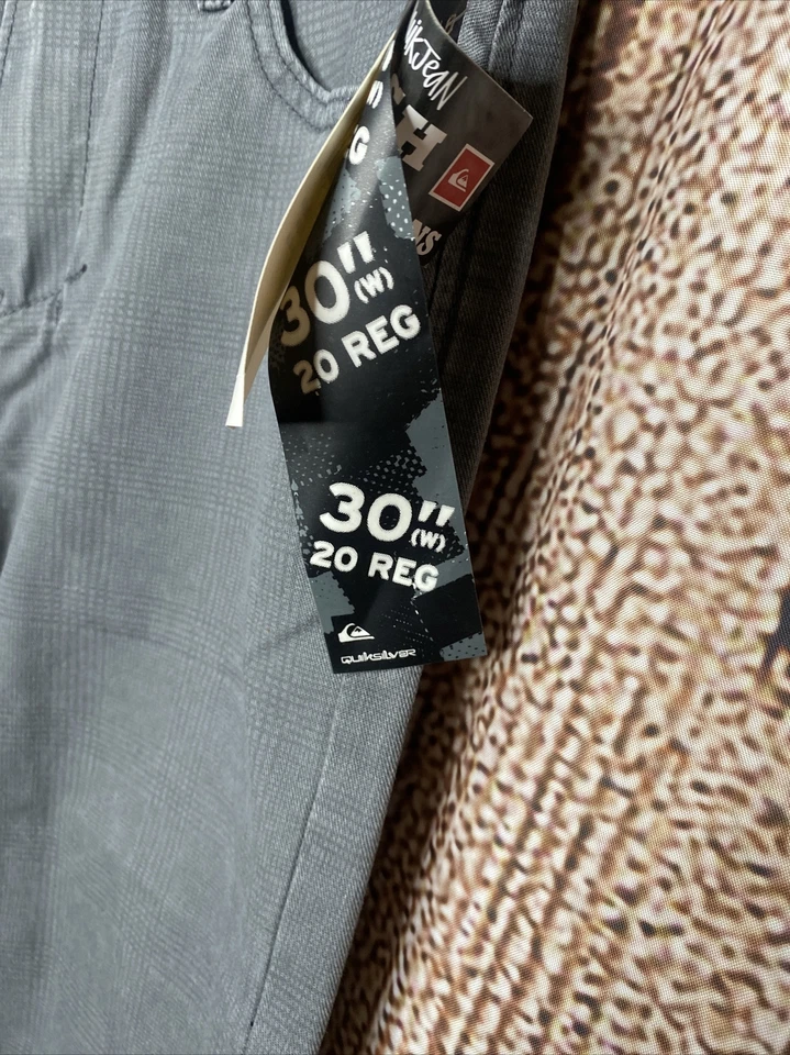 Pantalones Quiksilver Calce Recto Pierna Gris Niños Talla 30 Nuevos con Etiquetas Foto 2 de 4