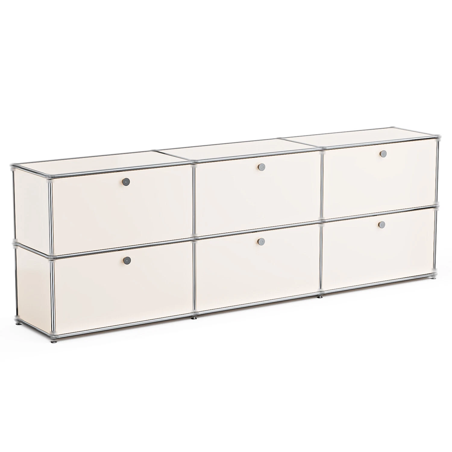 White-2 Tiers 6 Doors