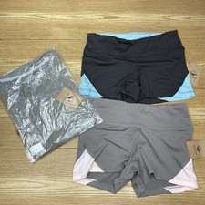 Women's Workout Yoga Activewear Set T-shirt Top  Shorts Gym Outfit Size S