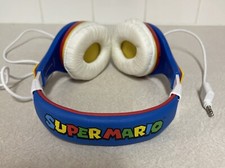 Super Mario Kids Headphones, Volume Control 3.5mm Jack Adjustable Tested