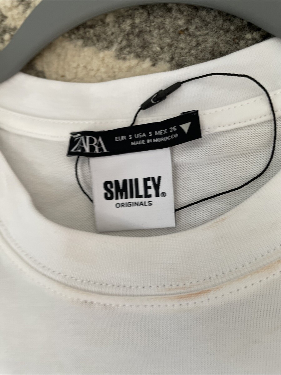 ♡♡Happy♡♡ Zara X Smiley Originals find your happy mood White T Shirt