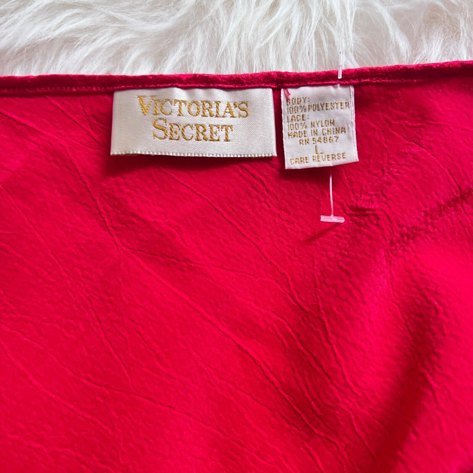 Vintage Victoria's Secret Red Lace Camisole, Size… - image 5
