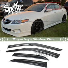 FITS 2004-2008 ACURA TSX JDM MUGEN STYLE WINDOW VISOR RAIN GUARD DEFLECTOR VENT