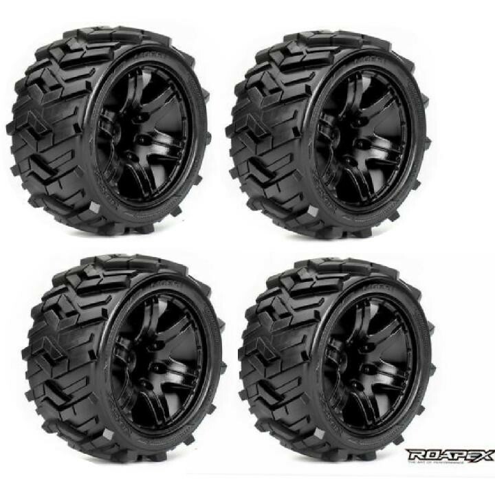 4 ROAPEX MORPH 2.8 TIRES 12MM TRAXXAS STAMPEDE RUSTLER 4X4 2WD PROLINE MASHER
