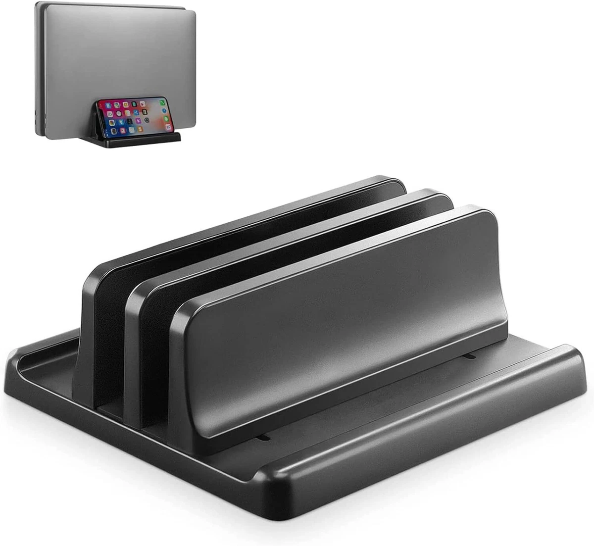 Vertical laptop holder outlet
