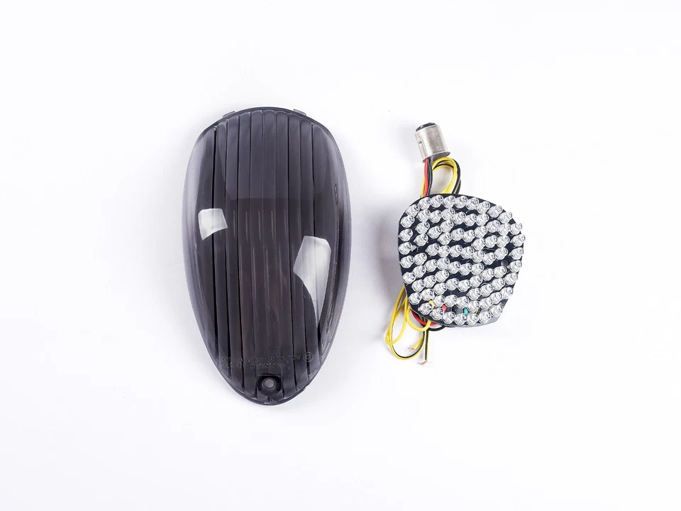 Luz traseira de LED sinais de seta de fumaça compatível com Kawasaki 2004-2008 Vulcan 1600 Mean Streak - Imagem 2 de 4