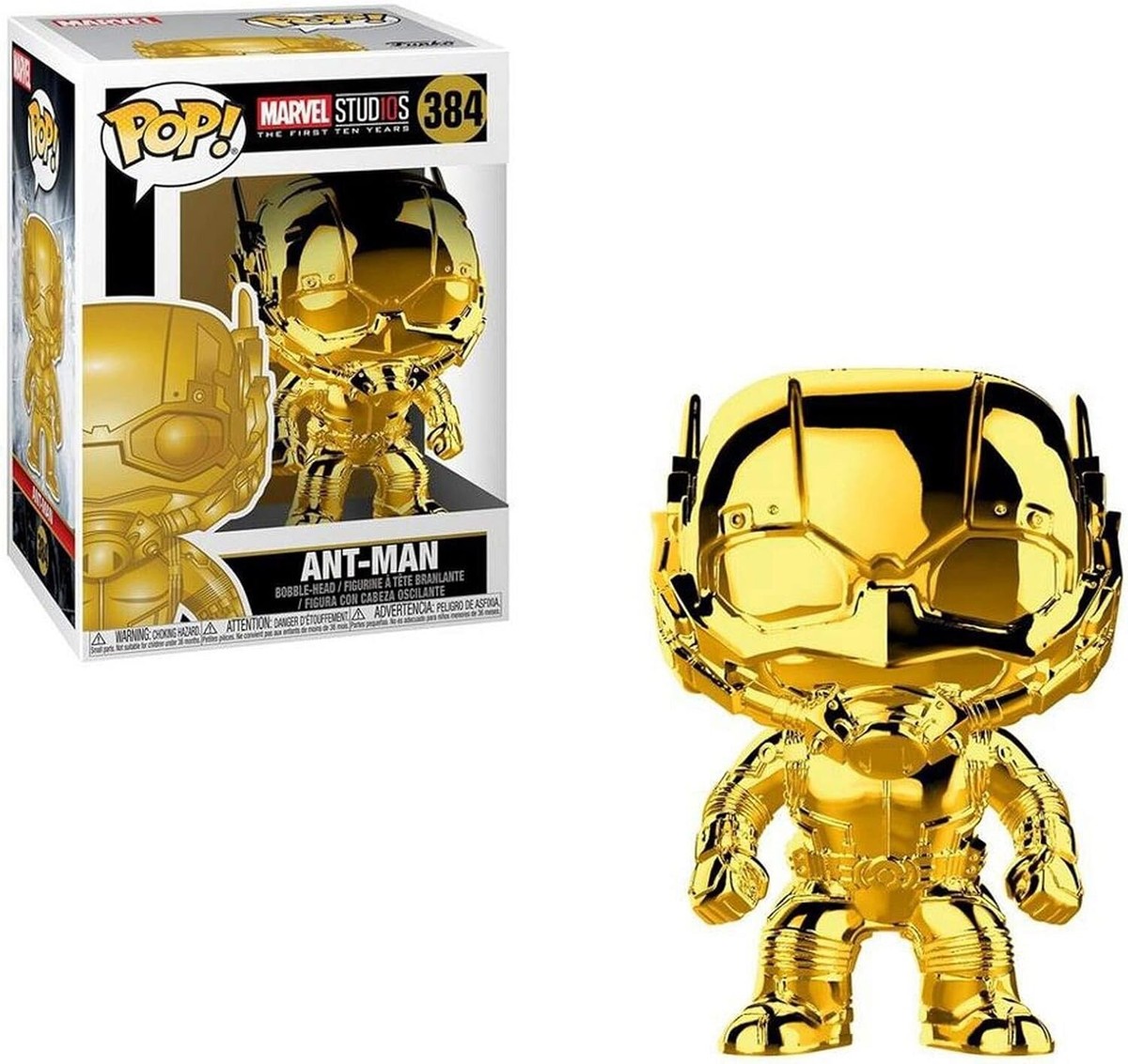 Funko Pop! Vinyl: Marvel - Ant-Man (Gold Chrome) #384 889698335218