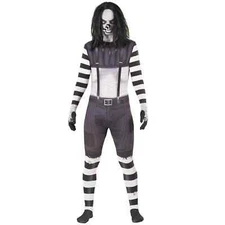 Laughing Jack Morphsuit + Wig Evil Clown Creepypasta Scary Halloween Costume