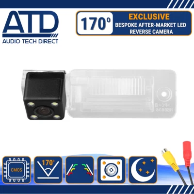 Rückfahrkamera für Audi Q7 RS4 A4 Cabriolet A5 4 LED Nummernschild Licht Heck - Bild 1 von 4