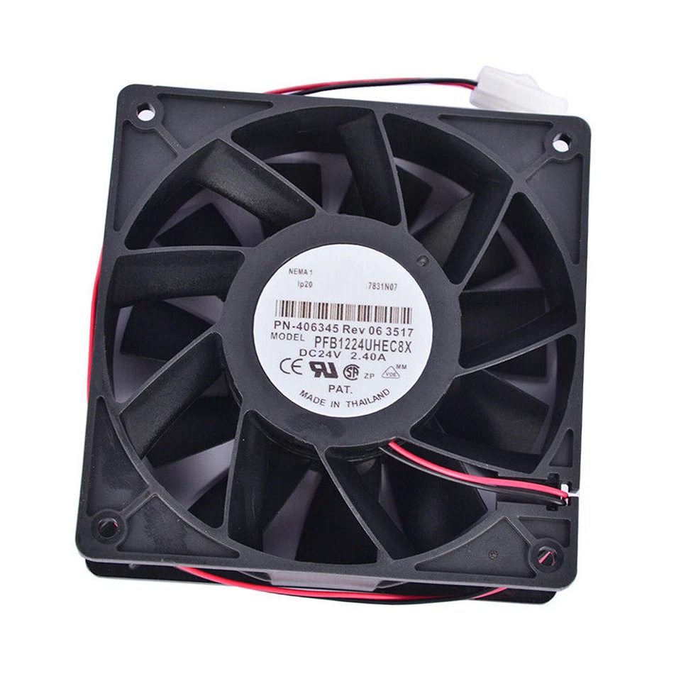 Cooling Fan PFB1224UHEC8X For Delta 12038 24V 2.40A Large Air Volume Inverter - Image 2 of 4