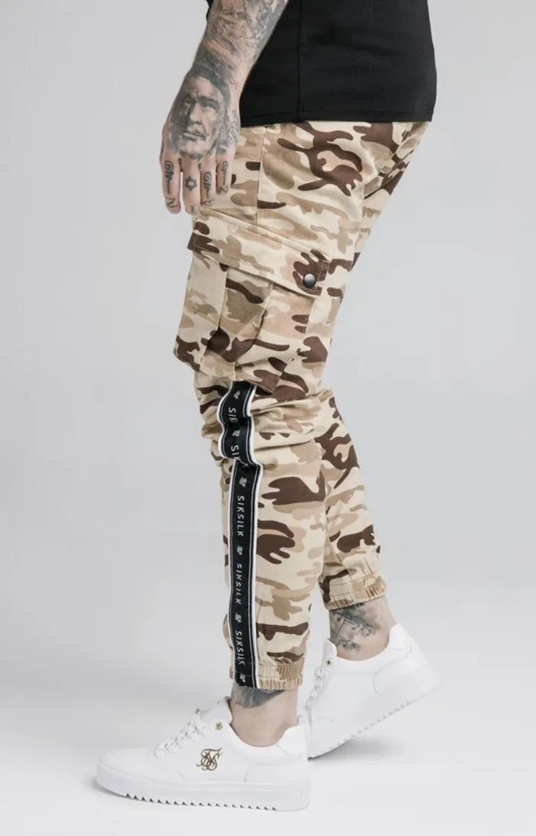 Sik silk shop camo joggers