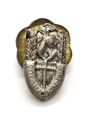 WW2 2nd Polish Army Corps Polski 2 Korpus Miniature Metal Supporters Badge