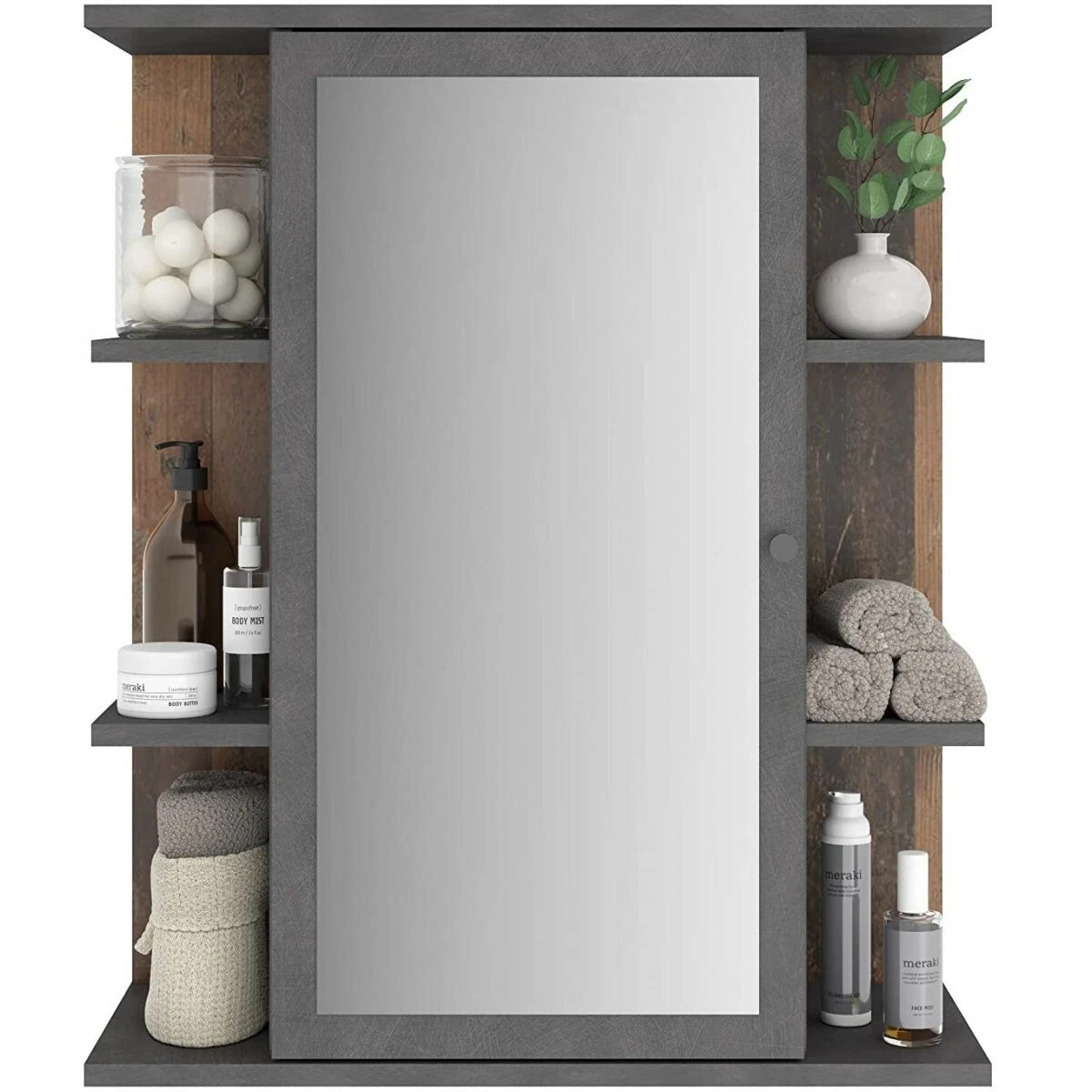 Medicine cabinet 2024 with side shelves