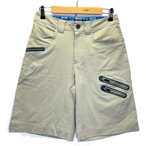 Mens Khaki Tan Beige Stretch Flat Front 