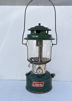 COLEMAN DOUBLE MANTLE LANTERN 11 MODEL 220F 228F 65 Pyrex Globe