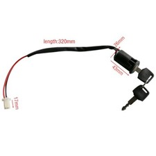 Ignition Switch Key Lock Electric 2 Wires 2 Keys ATV Electric Scooter Go Kart