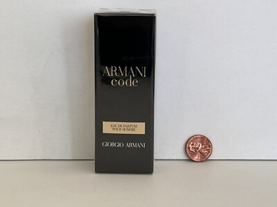 ARMANI CODE EAU DE PARFUM SPRAY BOTTLE 0.5 fl oz GIORGIO ARMANI TRAVEL SIZE Mens