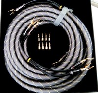 Paar (2X) 5 M High-End Lautsprecherkabel-Set Dynavox Ofc Geschirmt