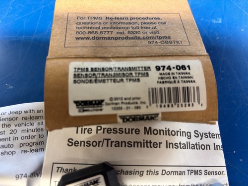 DORMAN BRAND 974-061 TIRE PRESSURE MONITOR SENSOR BRAND NEW IN BOX LOOK!! - Picture 2 of 3