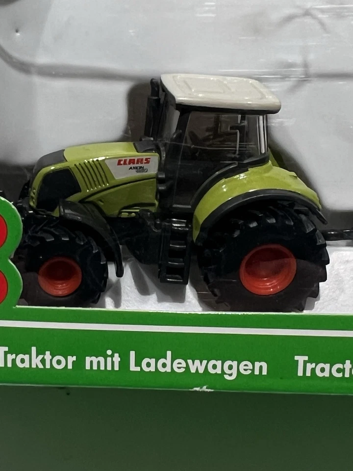 SIKU Farmer 1:87 Claas Axion 850 Tractor W Trailer #1846 Purchased In Germany - Image 3 of 4