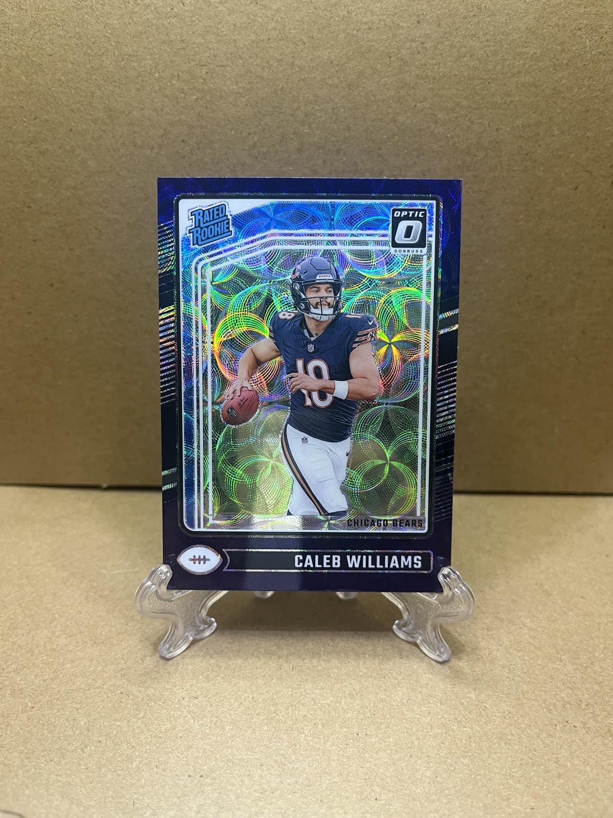 2024 Panini Donruss Optic - Rated Rookie Caleb Williams #201 Purple Scope Prizm