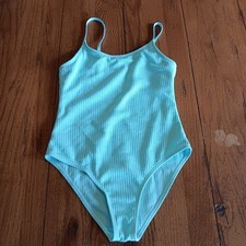 Shein One Piece Swimsuit Youth Girls Size 11-12 Years Color Mint Green