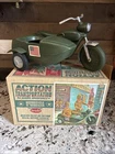 GI Joe IRWIN MOTORCYCLE 12" Vintage 1960s  Soldiers Of World W/ Box & Sidecar