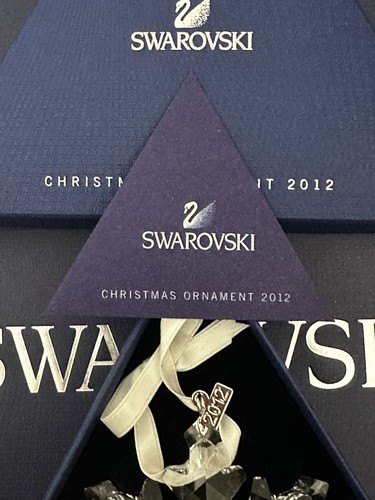 NIB Swarovski Annual Ed. 2012 Snowflake Large Crystal Ornament Damaged #1125019 - Picture 3 of 13