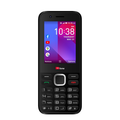 Feature Phone entsperrt KaiOS schwarz 12,3x5,2x1,2cm 10d Standby WLAN Hotspot GPS