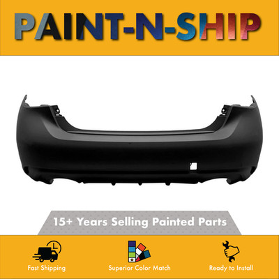 For 2018-2022 INFINITI Q50 Rear Bumper Cover w/o Sensor Painted to Match