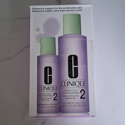 Clinique Clarifying Lotion 2 Exfoliating Twice A Day  Dry Combination 13.5 fl oz