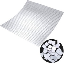 Mini Square Glass Mosaic Tiles, Self-Adhesive, 800 Pieces, 10x10mm