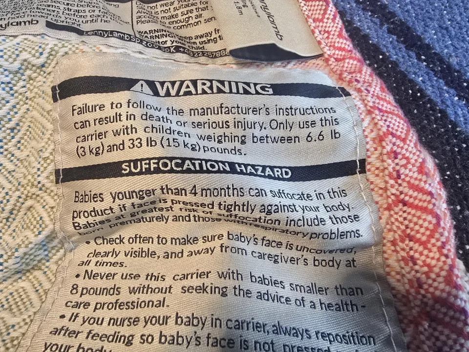 Lenny Lamb Portaeslinga Infantil Arco Iris 🌈 Correa Ajustable Corazones Foto 4 de 4