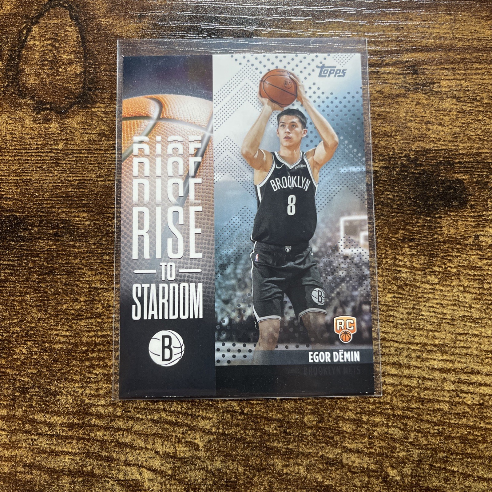 EGOR DEMIN RISE TO STARDOM 2025-26 TOPPS FLAGSHIP BASKETBALL ROOKIE