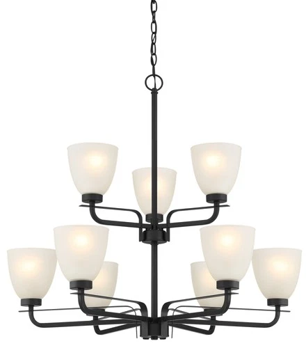 Minka Lavery 4889 Kaitlen 9 Light 31"W Two Tier Vantage - Coal - Picture 1 of 2