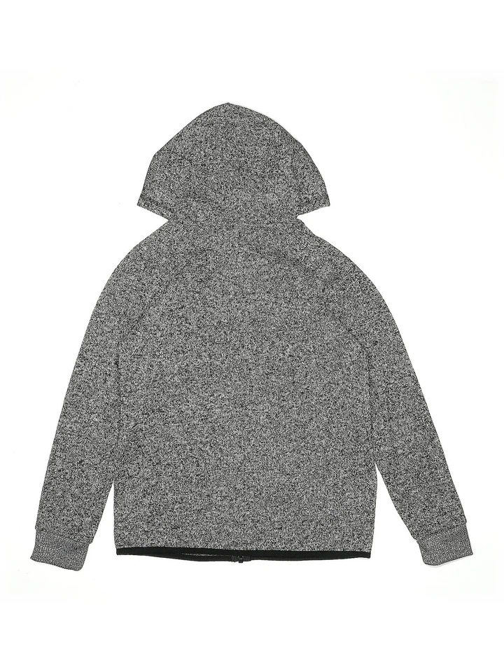 Sudadera con capucha gris con cremallera Crazy 8 Girls grandes Foto 2 de 2