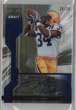 2011 Leaf Ultimate Draft Blue Metal Prismatic 20/20 Stevan Ridley Auto 2r8