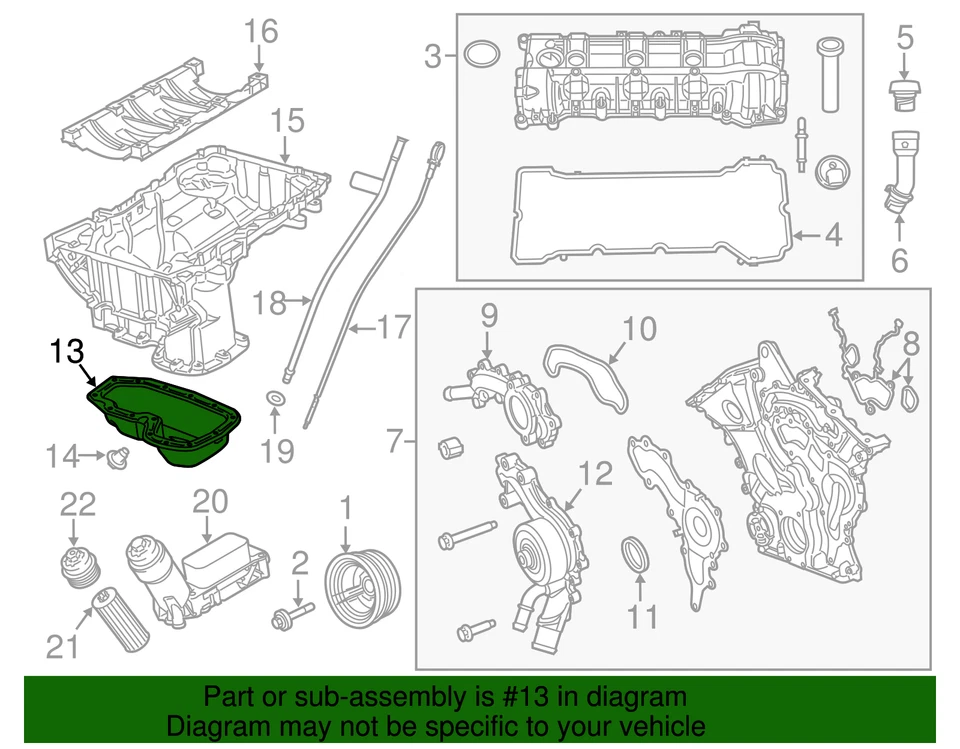 cárter de aceite original Volkswagen 7B0-103-604-A Foto 2 de 2