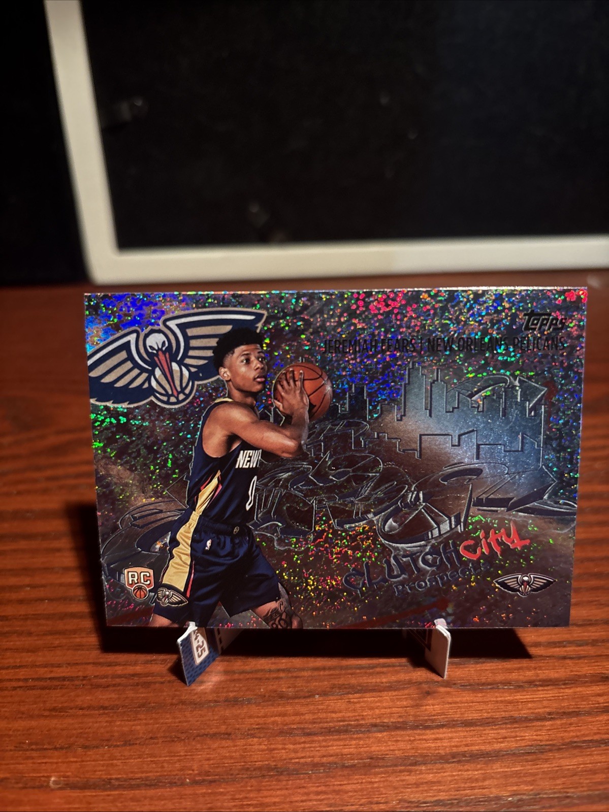 2025-26 Topps NBA Clutch City Holo Foil SP Jeremiah Fears Pelicans RC