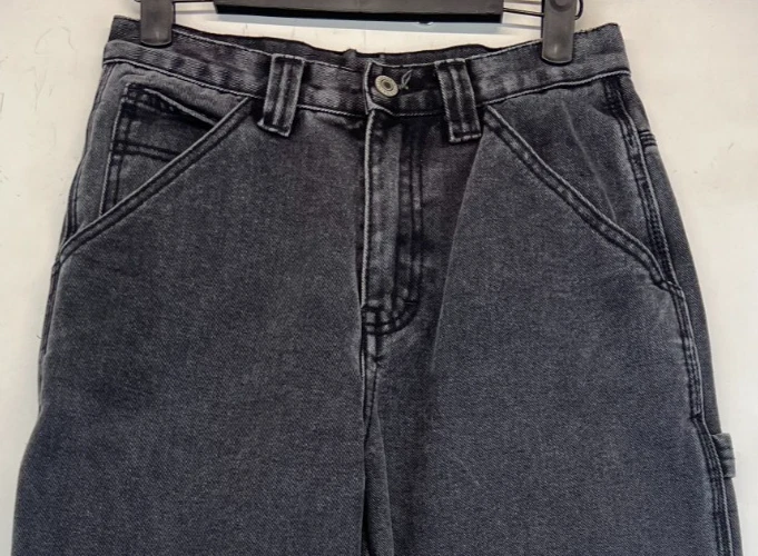 J. Galt Jeans - Boys Size Small - Black - Carpenter Jeans - HEMMED (4014) - Image 2 of 4
